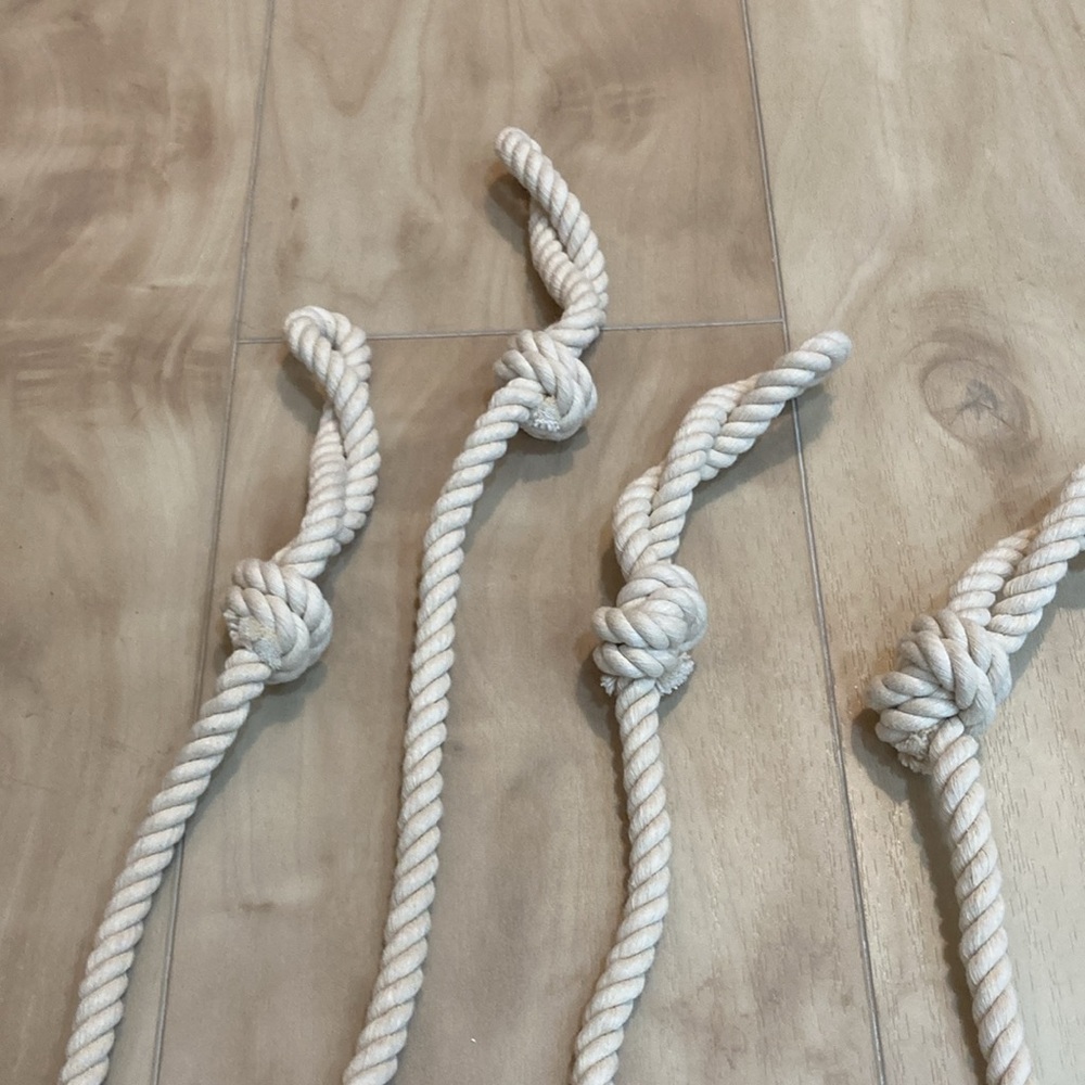 Set of 4 braided rope curtain tie backs - Picture 4 of 6
